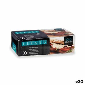 Ensemble de sacs alimentaires réutilisables 22 x 35 cm Polyéthylène (3