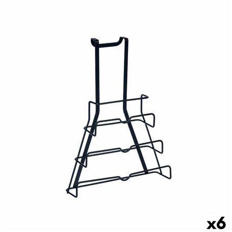 Support pour Ustensiles de Cuisine Couvercle pour poêle Noir Fer 27 x