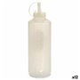 Pot à Sauces Transparent Plastique 1 L (12 Unités)