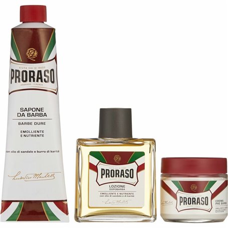 Set de rasage Proraso Red Vintage Primadopo 3 Pièces