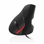 Souris Optique Ergonomique Ewent EW3156 1000 dpi USB Noir Rouge/Noir