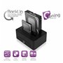 Dock Station Dual Ewent AAACET0186 Dual 2.5"-3.5" USB 3.1 ABS Noir