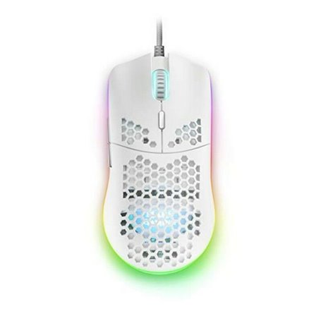 Souris Gaming avec LED Mars Gaming MMAXW 220 ips 12400 dpi Blanc