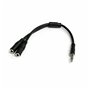 Adaptateur Audio Jack Startech MUYHSMFF             Noir 0,2 m