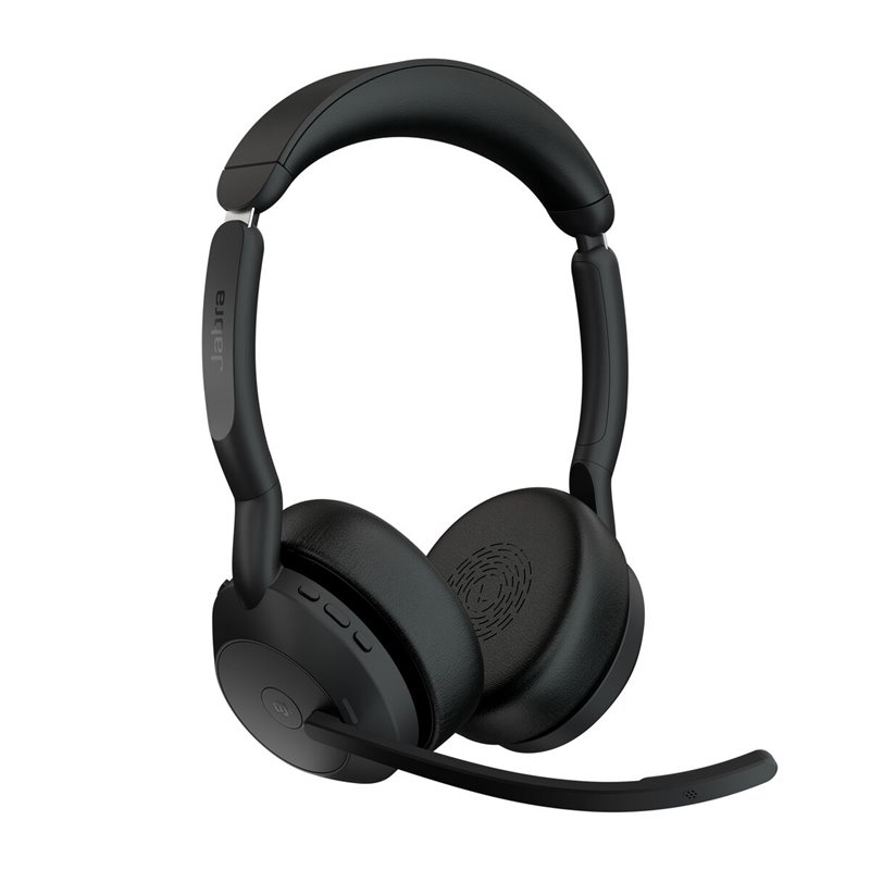 Image secondaire de Jabra Evolve2 55 Casque Avec fil &sans fil Arceau Bureau/Centre d'appels Bluetooth Socle de chargement Noir