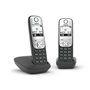 Téléphone fixe Gigaset A690 Duo Noir/Argenté
