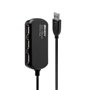 Hub USB LINDY 42783 12 m Noir