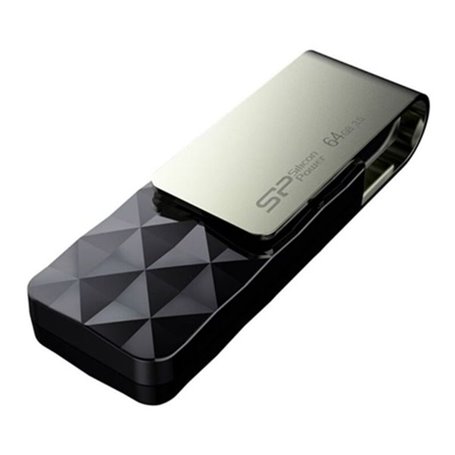 Clé USB Silicon Power Blaze B30 Noir 64 GB