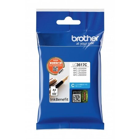 Cartouche d'encre originale Brother LC-3617C Cyan