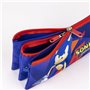 Trousse Fourre-Tout Triple Sonic Violet 22,5 x 2 x 11,5 cm