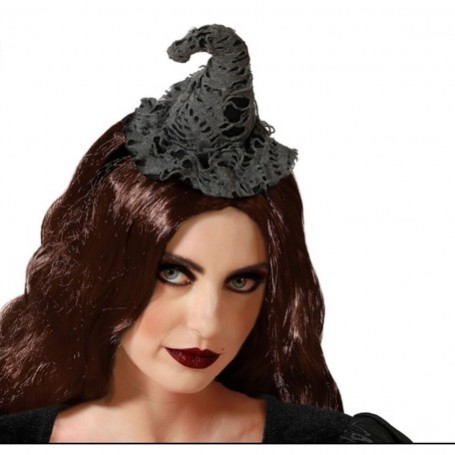 Serre-tête Chapeau Halloween Gris