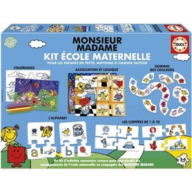 Jouet Educatif Educa Monsieur Madame (FR) KIT ECOLE MATERNELLE M MME - EDUCA - Jeu éducatif - 19691
