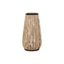 Vase DKD Home Decor Naturel Noir Métal Rotin 38 x 38 x 73 cm