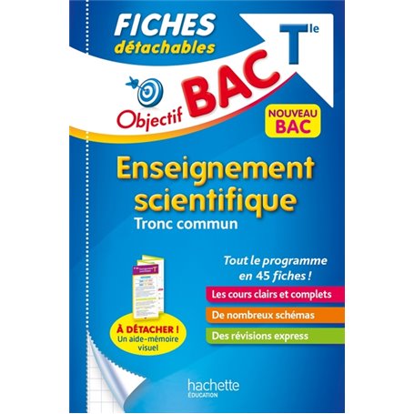 Objectif BAC Fiches détachables Enseignement scientifique Terminale