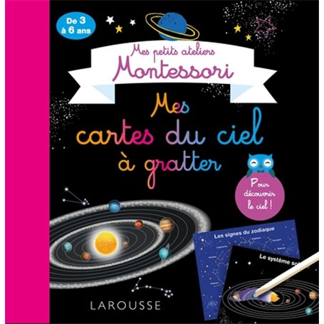 Mes petits ateliers Montessori - Mes cartes du ciel à gratter