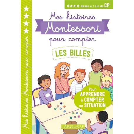 Mes premières histoires Montessori à compter Les billes