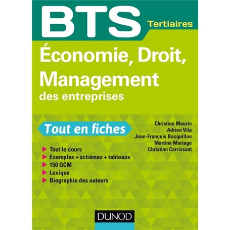 Economie, Droit, Management des entreprises - BTS Tertiaires
