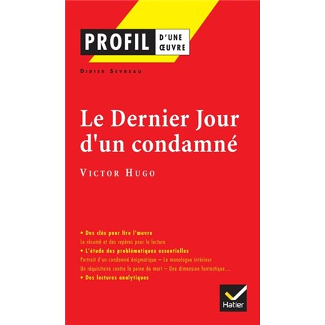 Profil - Hugo (Victor) : Le Dernier jour d'un condamné