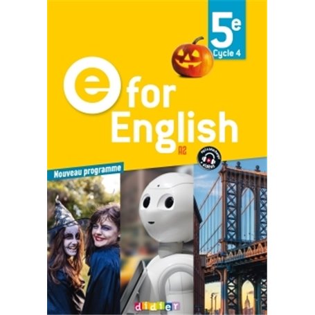 E for English 5e - Anglais Ed.2017 -Livre de l'élève