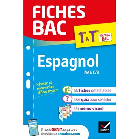 Fiches bac Espagnol 1re/Tle  - Bac 2024
