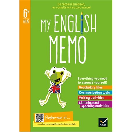 My English Memo - Anglais 6e- Éd. 2021 - Cahier élève