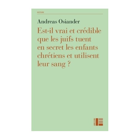 Que les juifs ne tuent pas les enfants des chrétiens