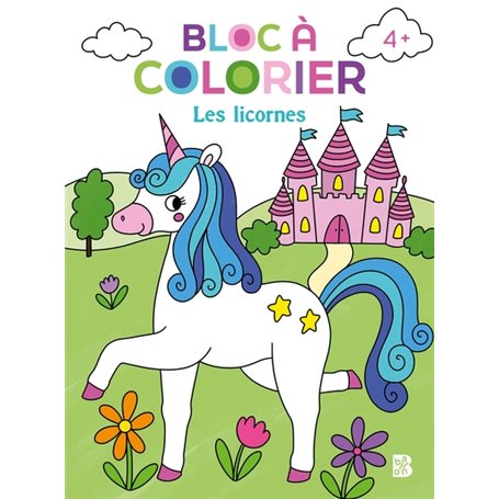 Bloc à colorier  - Les licornes