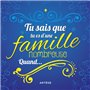 Tu sais que tu es d'une famille nombreuse quand...