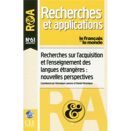 Recherches et applications - numéro 61