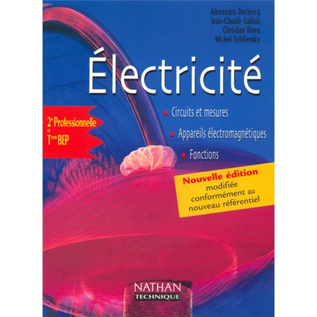 Electricité BEP Livre de l'élève Livre de l'élève