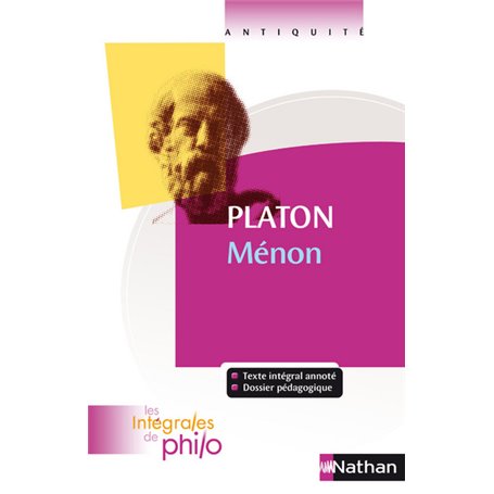 Les intégrales de Philo - PLATON, Menon
