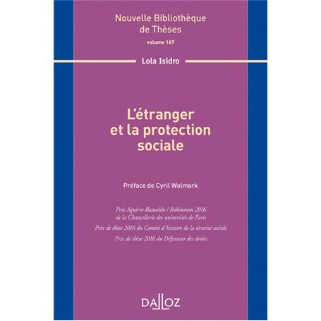 L'étranger et la protection sociale - Volume 167