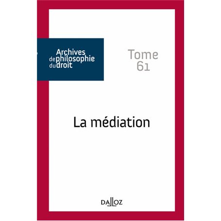 La médiation - Tome 61