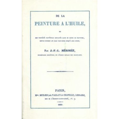 De la peinture a l'huile
