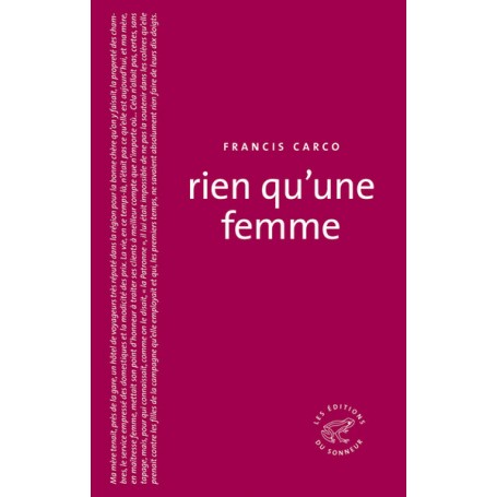Rien qu'une femme