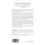 Analyse démographique