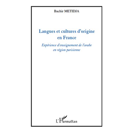 Langues et cultures d'origine en France