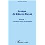 Lexique de Grégoire Biyogo (Volume 1)