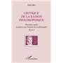 Critique de la raison philosophique