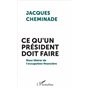 Ce qu'un président doit faire