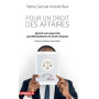 Pour un droit des affaires