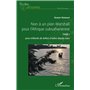 Non à un plan Marshall pour l'Afrique subsaharienne Tome 1