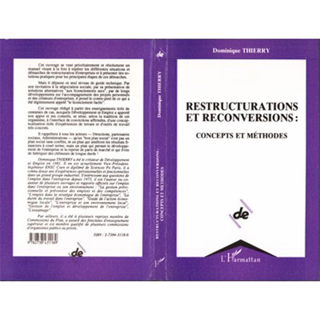 Restructuration et reconversions : concepts et méthodes