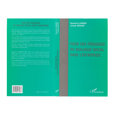 POUR UNE PÉDAGOGIE DU DIALOGUE SOCIAL DANS L'ENTREPRISE
