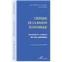 CRITIQUE DE LA RAISON ÉCONOMIQUE