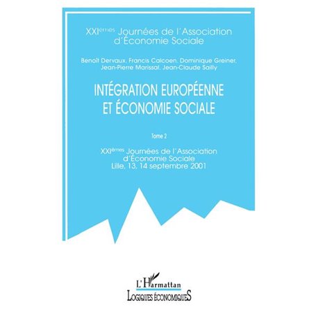 INTÉGRATION EUROPÉENNE ET ÉCONOMIE SOCIALE