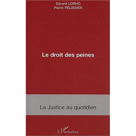 Le droit des peines