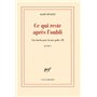 Ce qui reste après l'oubli