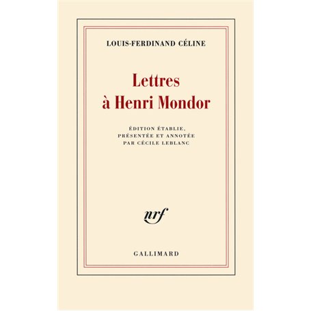 Lettres à Henri Mondor