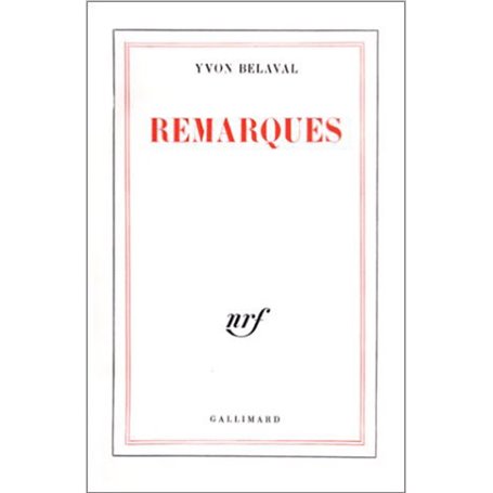 Remarques